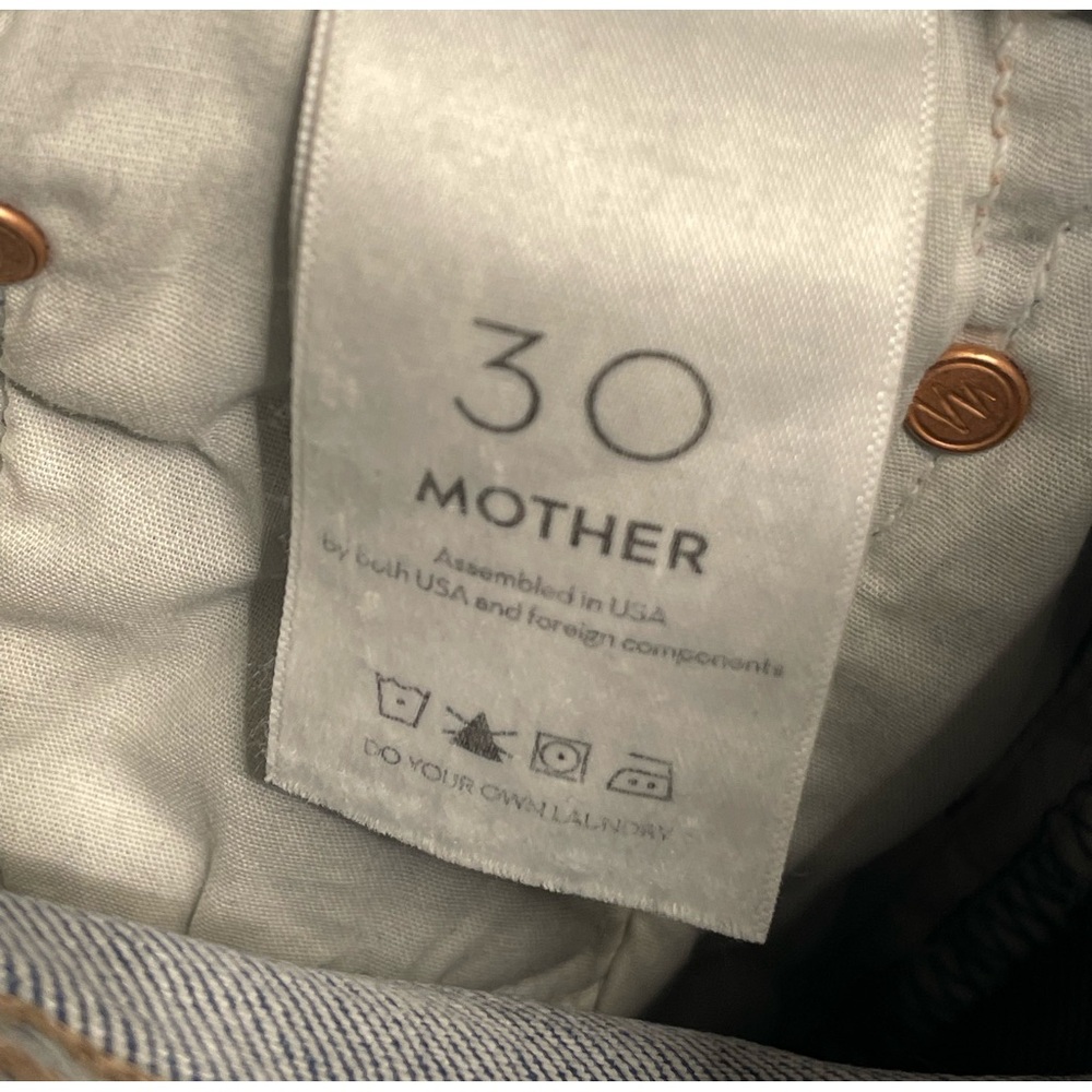 MOTHER The Insider Ankle Jeans Bloom And Doom - Picture 6 of 7